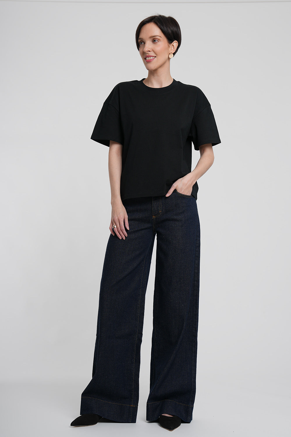 Tessa Organic Cotton Shirt - black