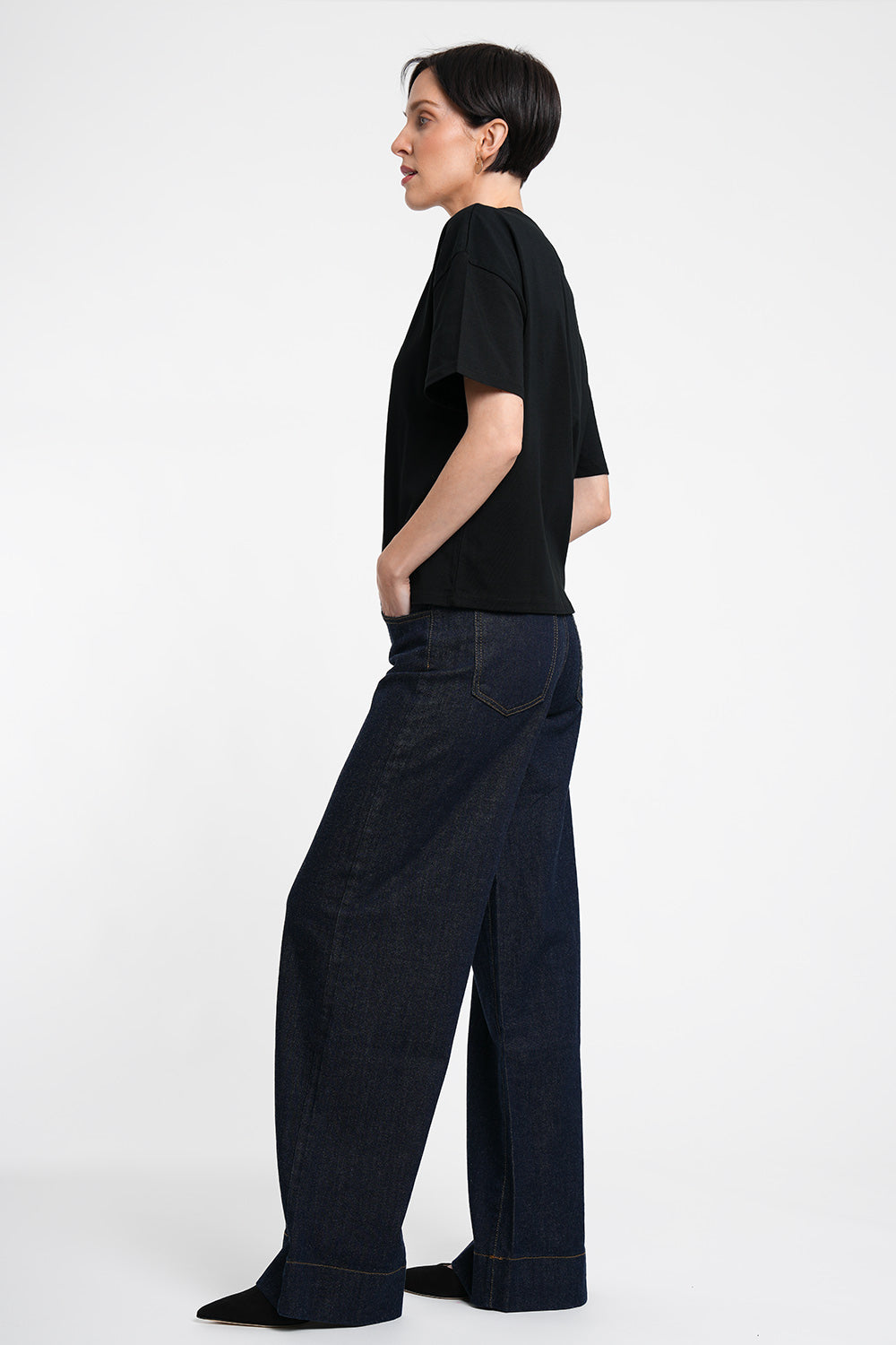 Tessa Organic Cotton Shirt - black