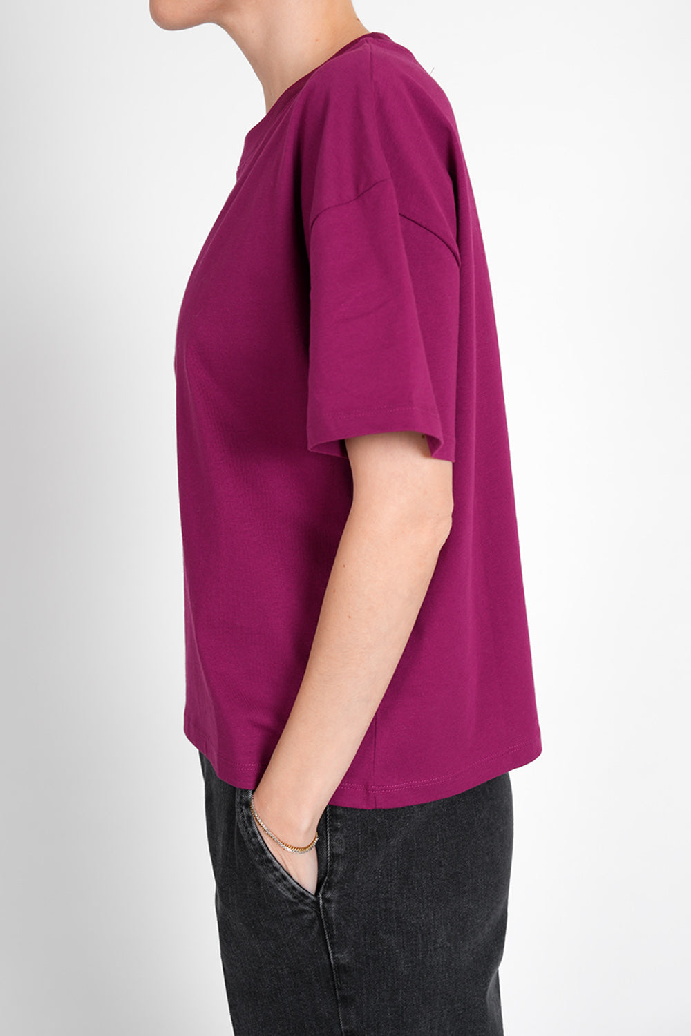Tessa Organic Cotton Shirt - berry