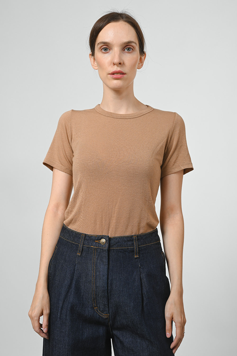 Trine Merino Wool Shirt - camel