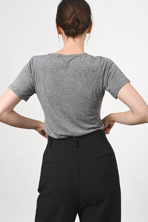 Trine Merino Wool Shirt - grey