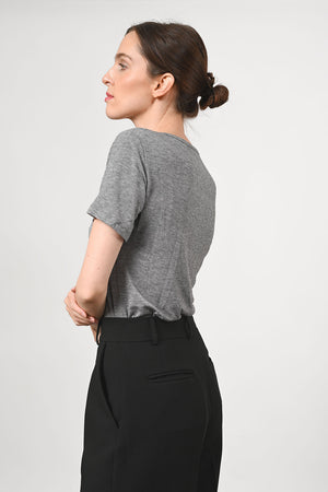 Trine Merino Wool Shirt - grey