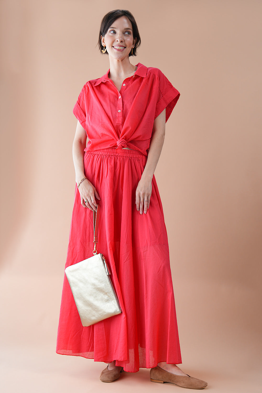 Bo Trucco Vel Bag - brown