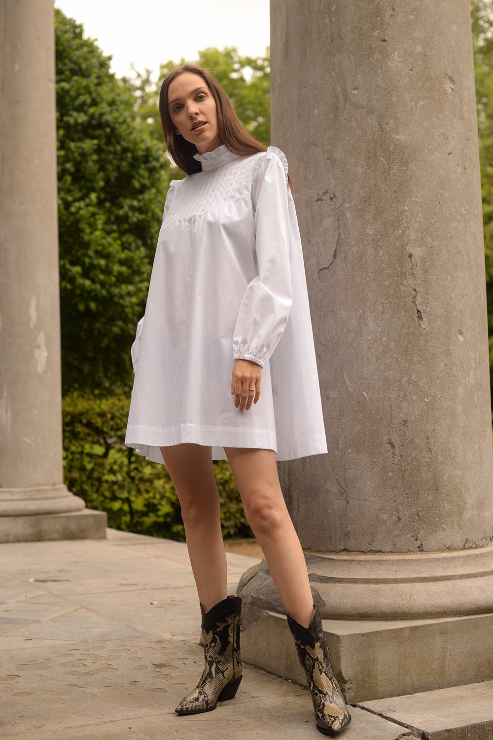 Mini discount dress bianco