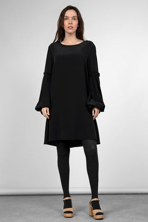Amili Silk Dress - nero