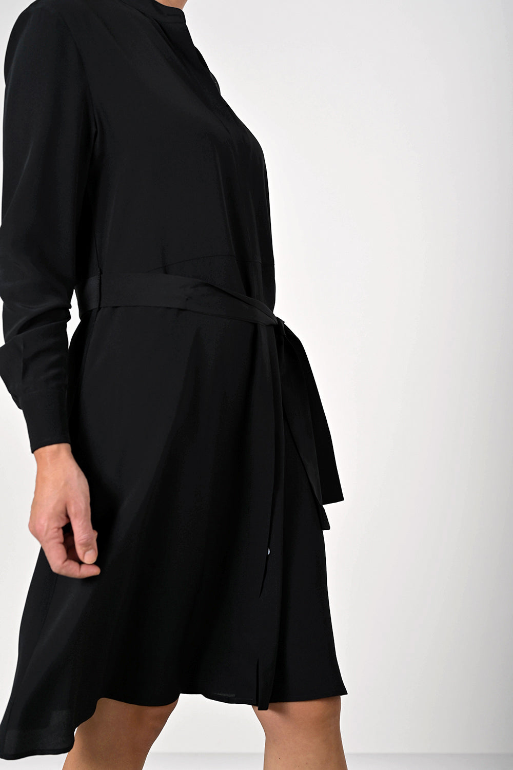 Aura Silk Dress - black