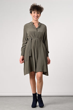 Aura Silk Dress - fango