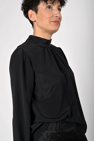 Cafilia Silk Blouse - black