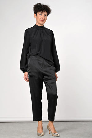 Cafilia Silk Blouse - black