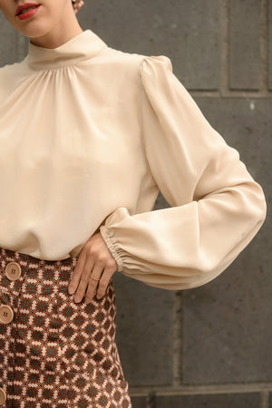 Cafilia Silk Blouse - nudo