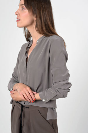 Camille Silk Blouse - dust