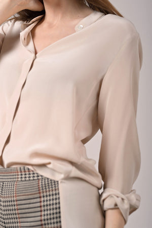 Camille Silk Blouse - nudo