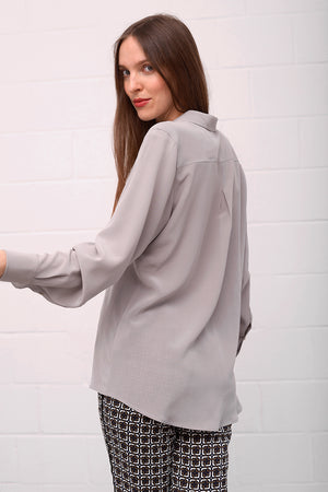 Casella Silk Blouse - pearl