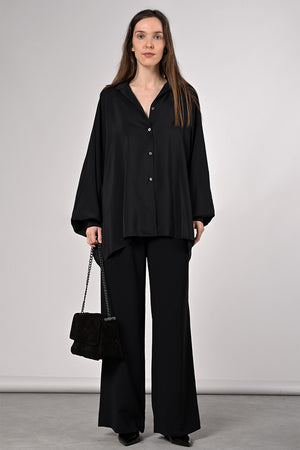 Cerena Silk Blouse - nero