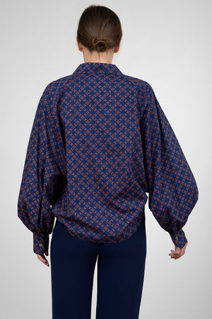 Cirus Blouse - blu chain