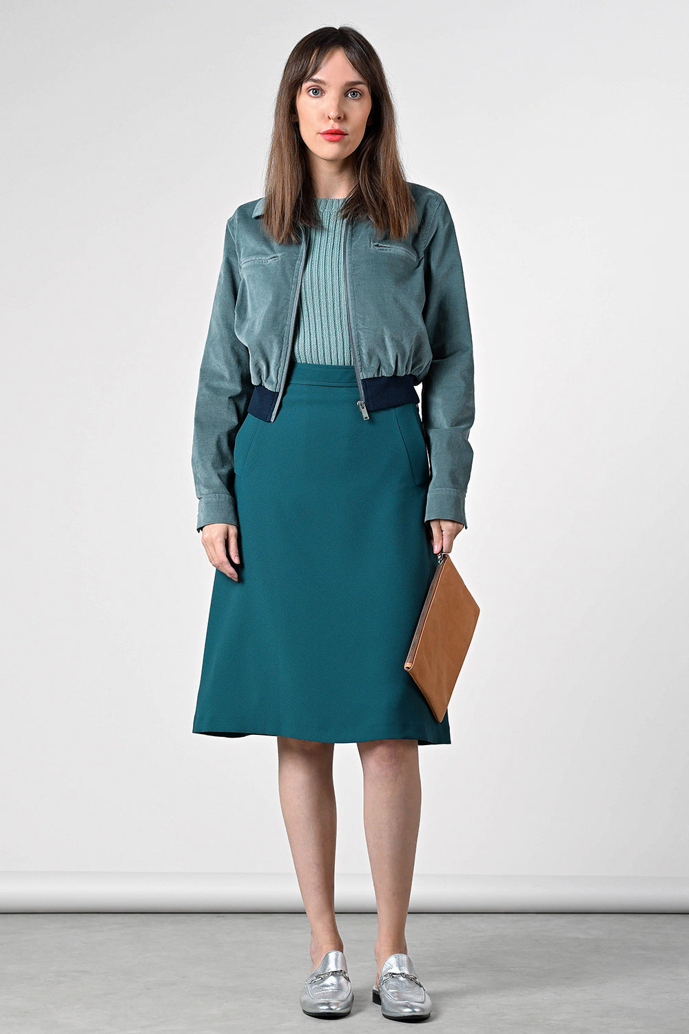 Gilberta 033 Skirt - smaragd