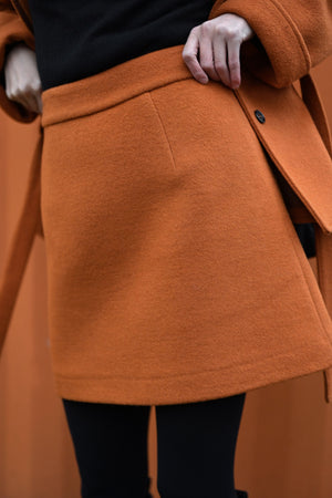 Golyn Wool Skirt - zimt