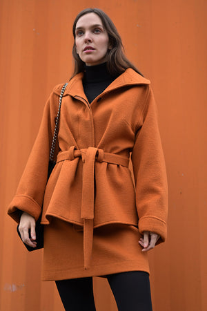 Ivola Wool Jacket - zimt