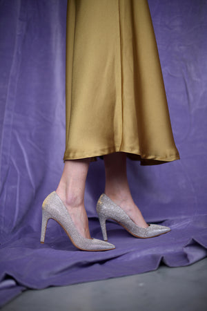 Mythos Tes Lurex Shoe - platino