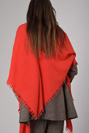 Quelara Wool Stola - corallo