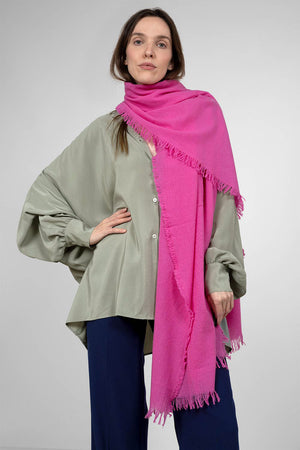 Quirina Long Scarf - fuxia