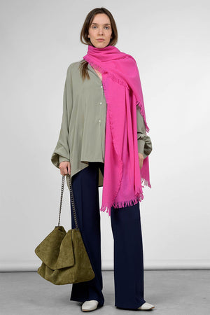 Quirina Long Scarf - fuxia