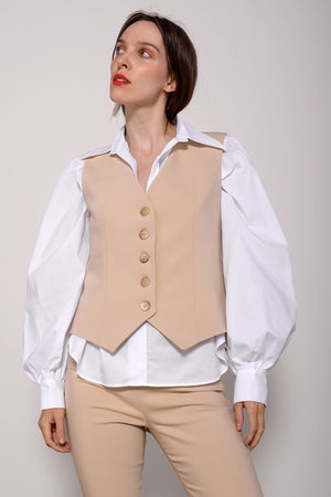 Yora 429 Gilet- cappuccino